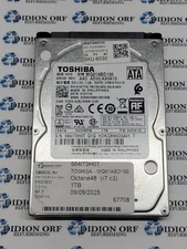 TOSHIBA 1TB 2.5" SATA HDD 5400 RPM MQ01ABD100, GRADE A+, SKU 6030