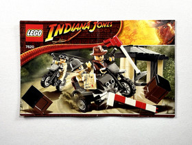 Lego Indiana Jones 7620 Motorcycle Chase Complete Set with 3 Minifigs