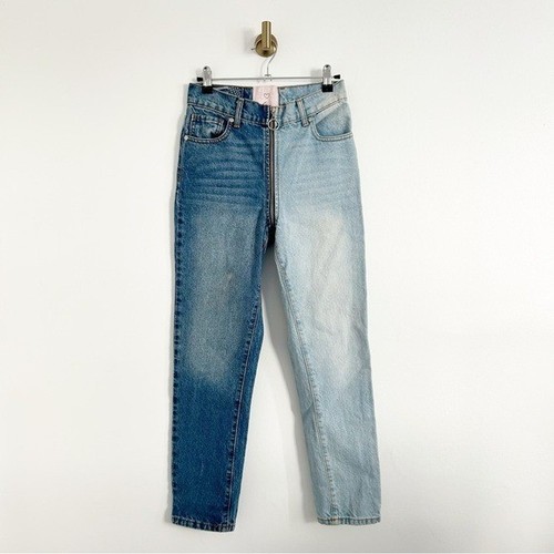 REVICE Two Tone Ying Yang Crops Tokyo Wash Jeans Size 25