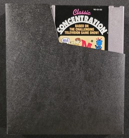 Classic Concentration (Nintendo Entertainment System, NES) Cib Complete - Tested
