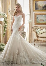 Morilee White Wedding Dress Style 2871 Size 14