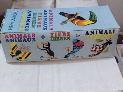 Animals 1974 panini sticker box contain 200 packs