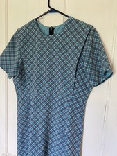 Amish Mennonite Cape Dress 40” Bust/32” Waist Modest Handmade Zip Blue Black