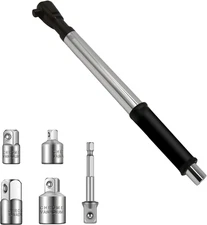 1/2" Offset Extension Wrench for Electric Drill, with Versatile 3/8", 1/4" Squar