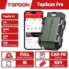 Topdon Topscan Pro Bidirectional Obd2 Scanner Diagnostic Tool Key Programmer App