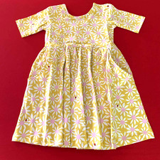 Hanna Andersson Cute Girls "Flower-Ladybug" Skater Dress, 4 Years. Perfect Gift 