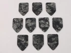 PENTAGON PLECTRUMS 10 BLACK PEARL Celluloid Picks Bert Weedon style 3 Gauges