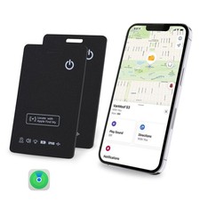 [Apple MFi zertifiziert] LBPRT Airtag Card Wallet Tracker dünn 1,6 mm 2er Pack