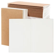 24 Pack Blank Kraft Notebooks, A5 Journals Notebook Bulk, Unlined Paper Sketc...