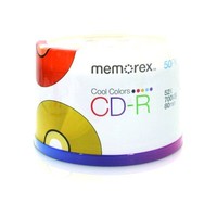 Memorex Cool Colors 52x Write-once Cd-r Spindle - 50 Pack Memorex Cool Colors 52x Write-once Cd-r Spindle - 50 Pack
