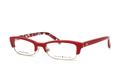Kate Spade Women's Eyeglasses Joetta DQ8 Red Dots 50mm NEW!