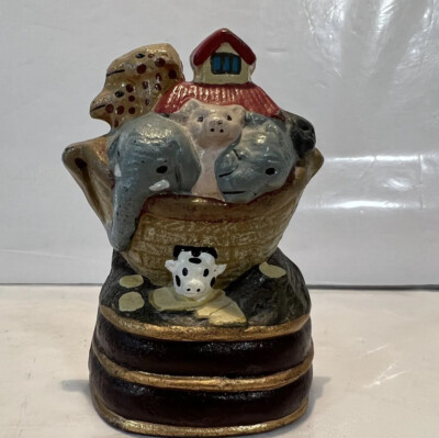 Vintage Regency Fine Arts Kees Arche Noah Gusseisen Türstopper / Keil S9