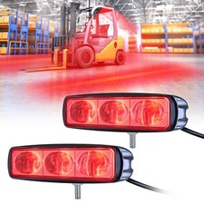 LED Forklift Safety Lights Red LED Linear Forklift Lights Warehouse Hazardous...
