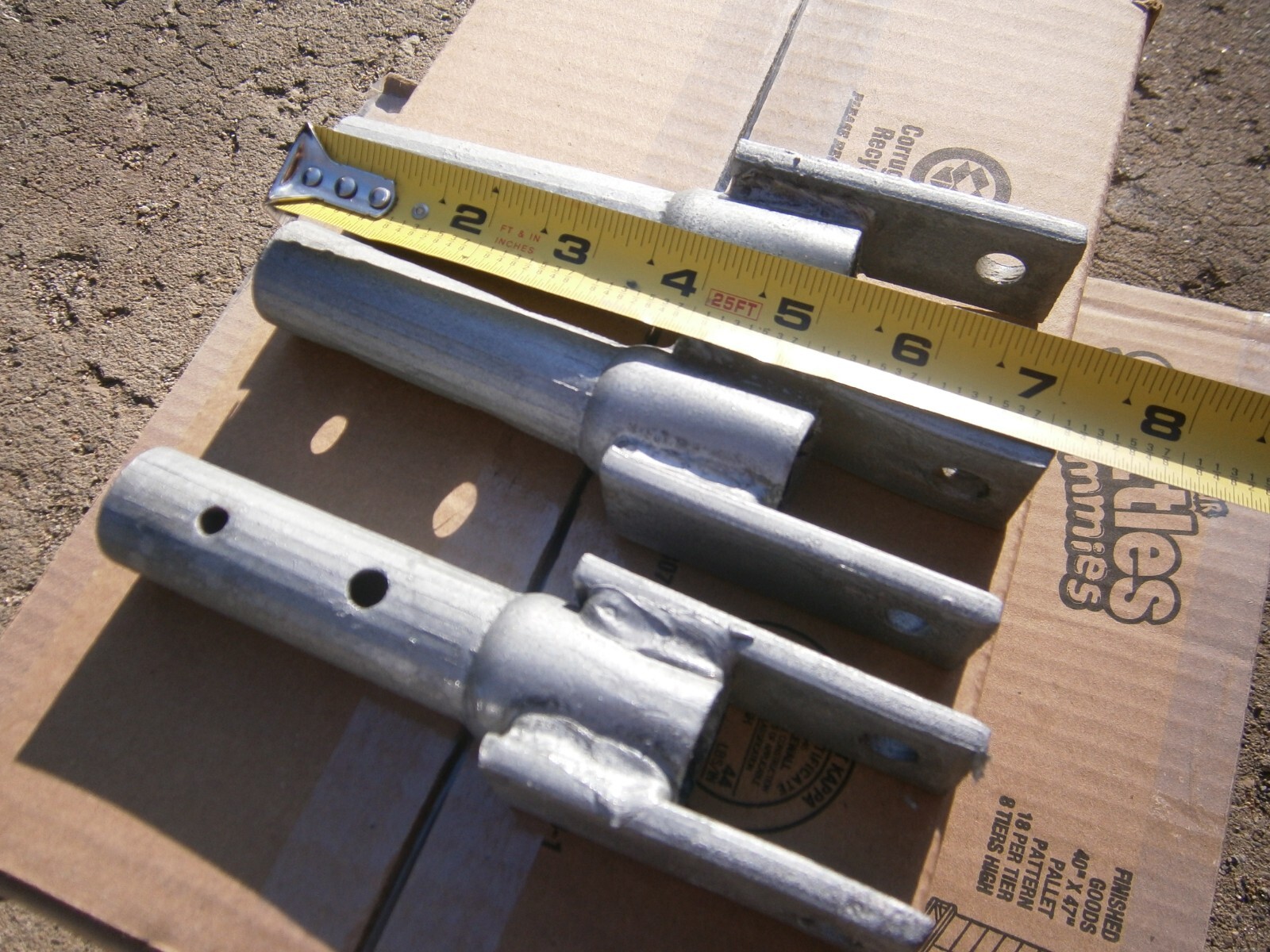 TV HAM RADIO TOWER ANTENNA BASE INSERTS MOUNTING BRACKETS LOWERING FEET