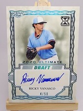 Ricky Vanasco 2020 Leaf Ultimate Platinum Spectrum BA-RV1 /50 Auto RC Rangers