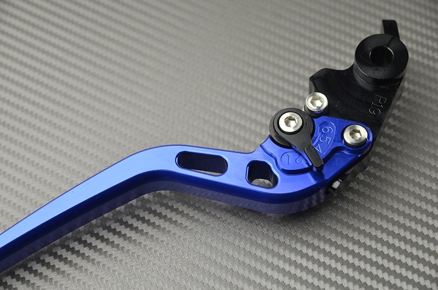 Levier de frein et embrayage long CNC bleu KAWASAKI Z1000 R 2017 custom - 3