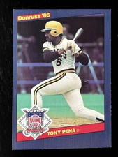 1986 Donruss All-Stars Tony Pena Pittsburgh Pirates #22 Jumbo