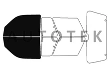 PreCut Film Front Two Door Windows Any Tint Shade For Mazda Navajo 1991-1994