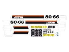KIT ADESIVI TRATTORE FIAT 80-66 COMPLETO DI SIMBOLI E AVVERTENZE