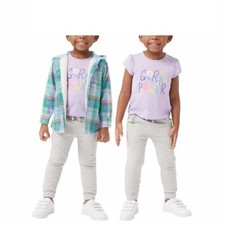 Buffalo David Bitton Toddlers' 3-Piece Shirt Jacket Set Purple Size-3T