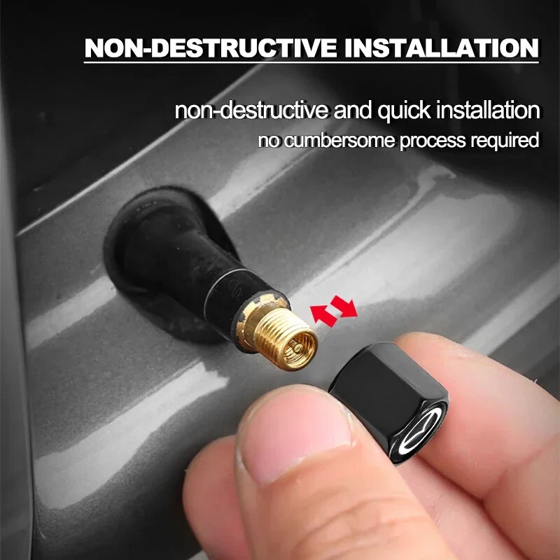 Car Keychain Tire Valve Cap Car Styling Accessories For Mazda 2 3 6 CX-3 CX-5 - Image 4 of 4