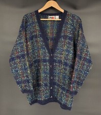 Vintage Paul Harris Design Womens Multicolor Cardigan Sweater M Mohair Oversized