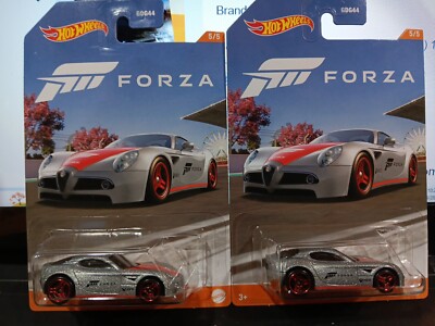 Hot Wheels 2023 Forza Alfa Romeo 8C Competizone Lot Of 2 Cars