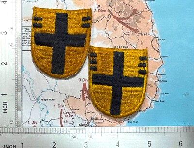 Patch , 1 plus 1 , flash , 2 , 3d Bde 5th Cav Regt 1st Cavalry BIP beret flash