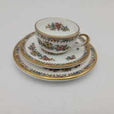 Coalport Ming Rose Miniature Three Piece Cup  Saucer Set Vintage