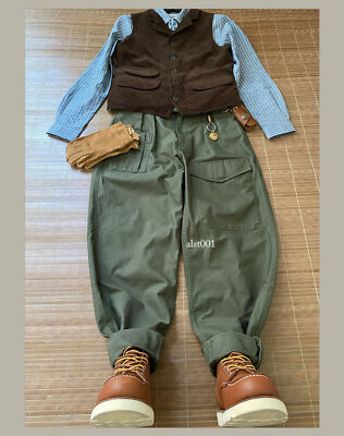 Redtornado Vintage British Army OG-107 HBT Military Pants