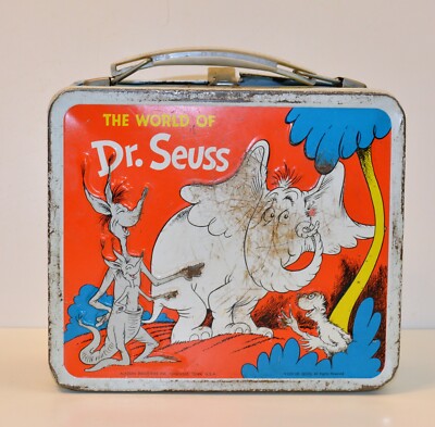 VTG 1970 The Word of Dr. Seuss Metal Lunch Box by Aladdin