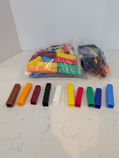 Cuisenaire Connecting Rods 10 Colors 2 Pound Lot