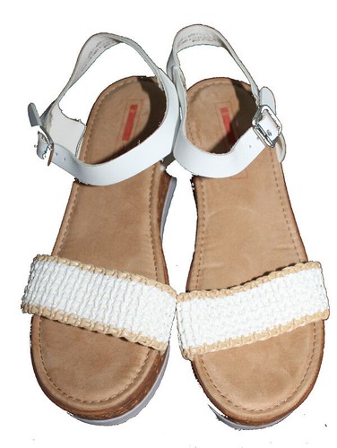 SANDALETTE SANDALE PLATEAU IN KORKOPTIK S. OLIVER WEISS LEDER 5-28102-24 Gr.41