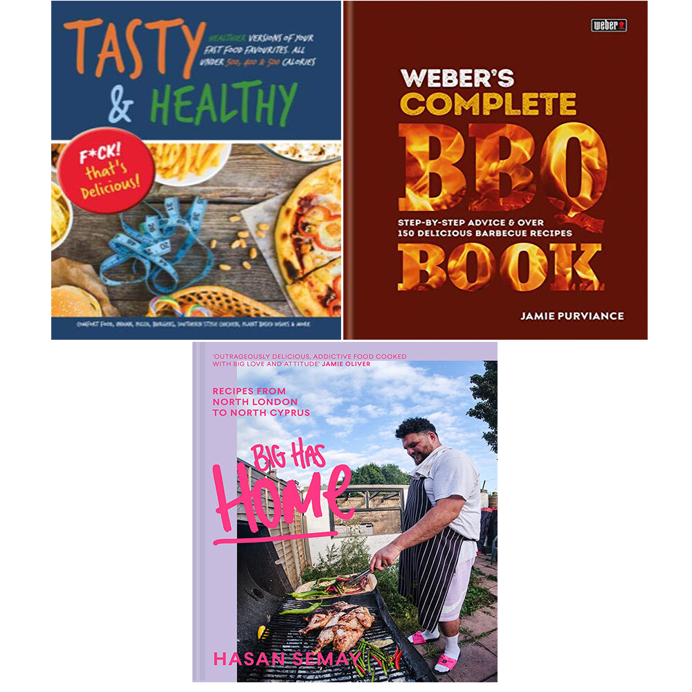 Hasan Semay Unisex Big Has Home [Hardcover], Weber's Complete Bbq Book [Hardcover] & Tasty & Healthy F*Ck That's Delicious 3 Books Collection Set - Image 3