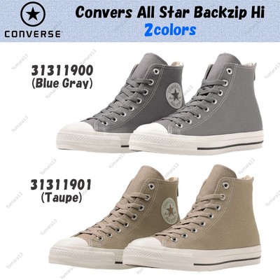 Convers All Star Backzip Hi Blue Gray Taupe 2colors Men's Size