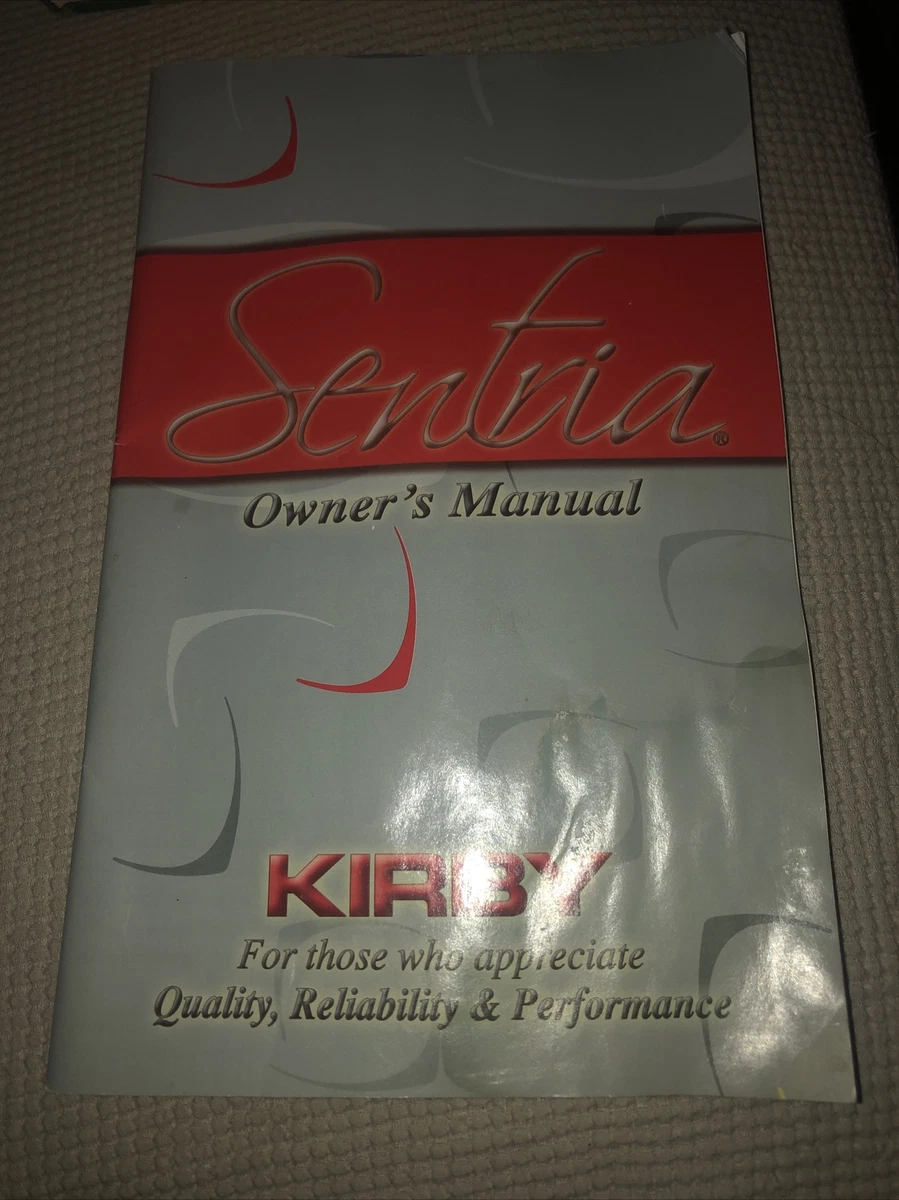 Kirby Sentria Manual