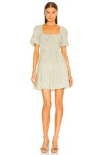 NWT Faithfull the Brand Size 4/S Sylvie Mini Dress Sabinosa Floral Smocking 