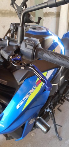 Suzuki GSX-S750 2011-2023 Adjustable Clutch Brake Lever Set - Black/Blue - Picture 8 of 11