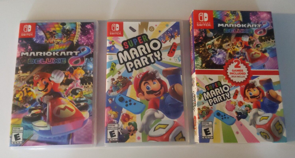 Mario Kart 8 Deluxe + Super Mario Party Nintendo Switch Game