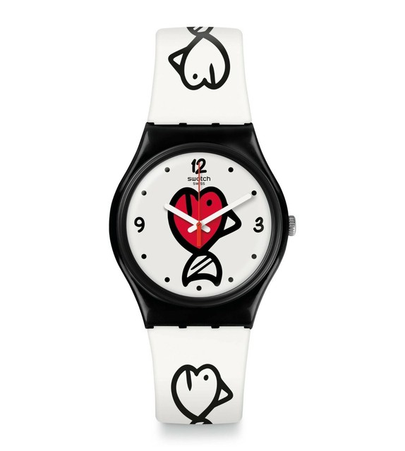 swatch watch silicone strap