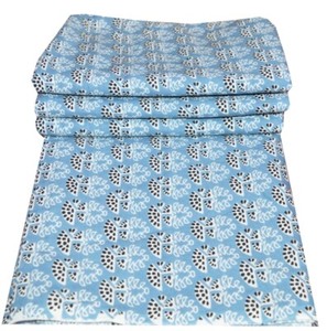 Indian Hand Block Print Dress Making Fabric Sanganeri Cotton Fabric By The Yard