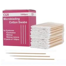 1000 Count Microblading Cotton Swabs Pointed Tip Cotton Swabs For Eyebrows With 