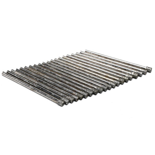 20 pz punte da trapano 3 mm 1/8" foro diamantato nucleo vetro seghetto strumenti muratura per pietra - Foto 4 di 24