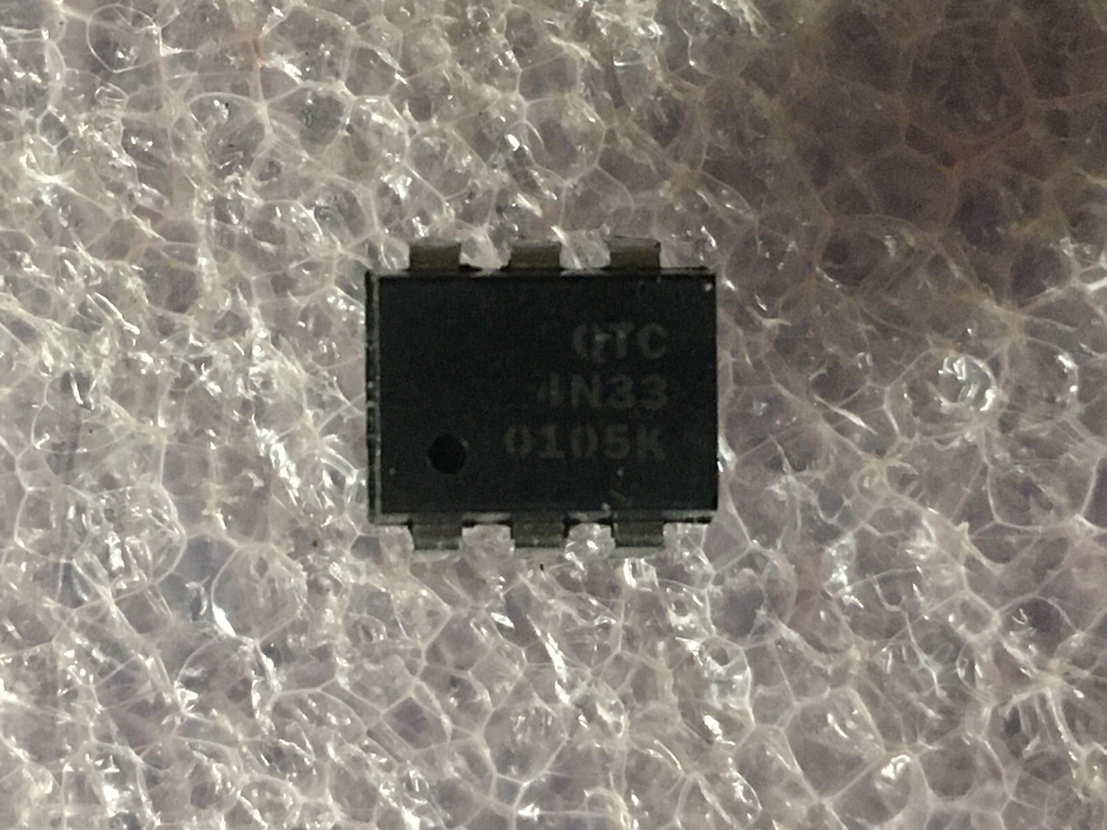 4N33 OPTO ISOLATOR 1 ELEMENT 5300V ISOLATION 6 PIN DIP QTC (LOT OF 5)