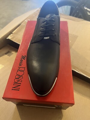 Mario Rossini Italian Leather Dress Shoes Oxford Loafer Black Size 11.5 Mario Rossini Men main image 2