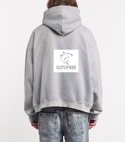 BEBETA MEN WOMEN GRAY JUMPER HOODIE GDEPT VINTAGE HOODED PULLOVER SWEATSHIRT - Picture 6 of 10