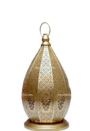 Moroccan Candle Holder Lamp, Table Candle Lampshade, Metal Floor Bedside Lamp - Picture 5 of 8
