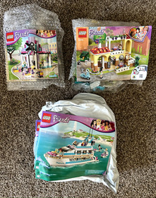 Lego Friends sealed damaged boxes 41078,41015(x2),41037,41450,41105,41104, ...