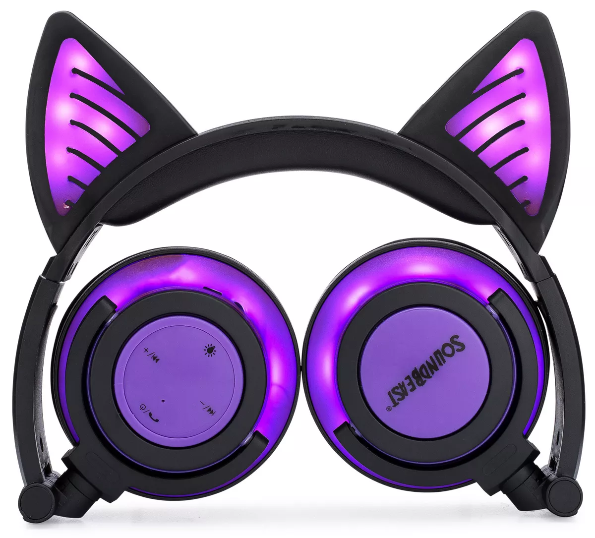 Gaming Headset for Kids Cat Ear Headphones PURPLE