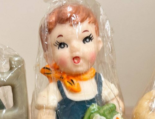 Vintage Unused Hummel Candles/Super Cute & Rare Set of 4 New Old JC Penny Stock - Picture 6 of 10